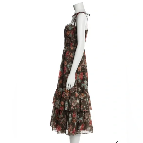 Ulla Johnson Loraine Floral Midi Dress - Picture 4 of 11